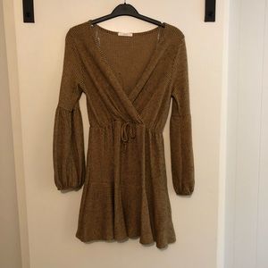 Gliks black and mustard dress